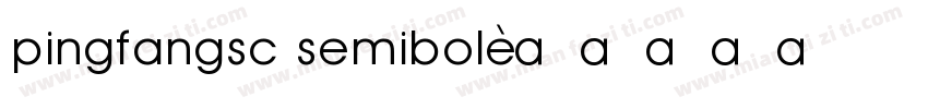 pingfangsc semibol字体转换